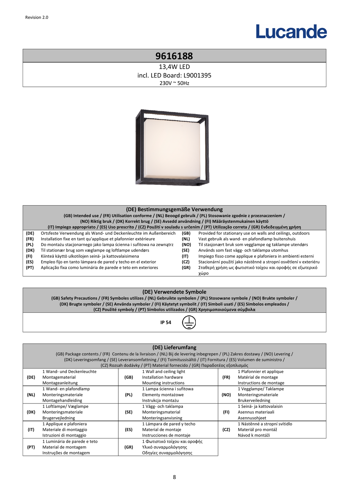 Page 1 du guide d’installation