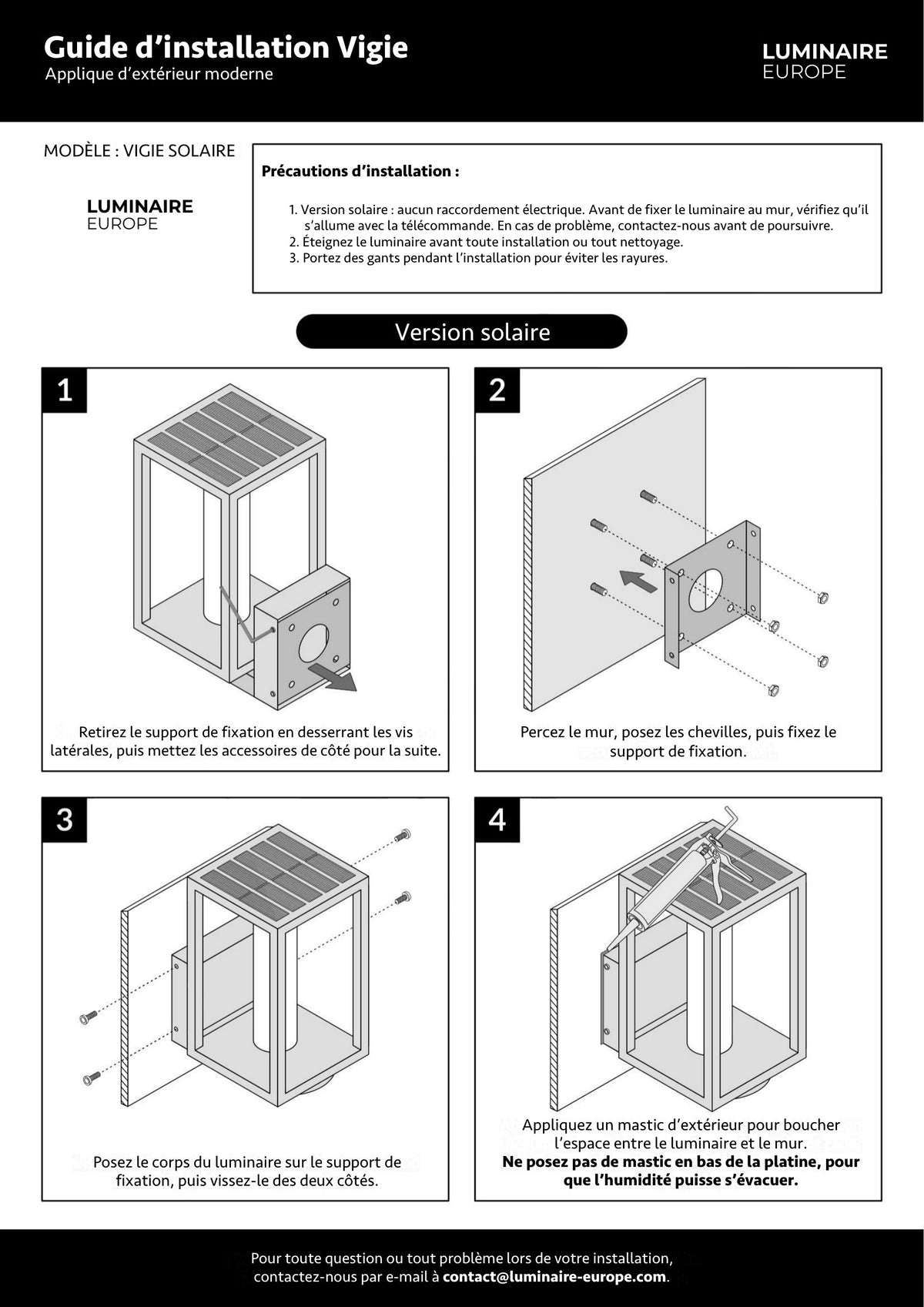 Page 2 du guide d’installation