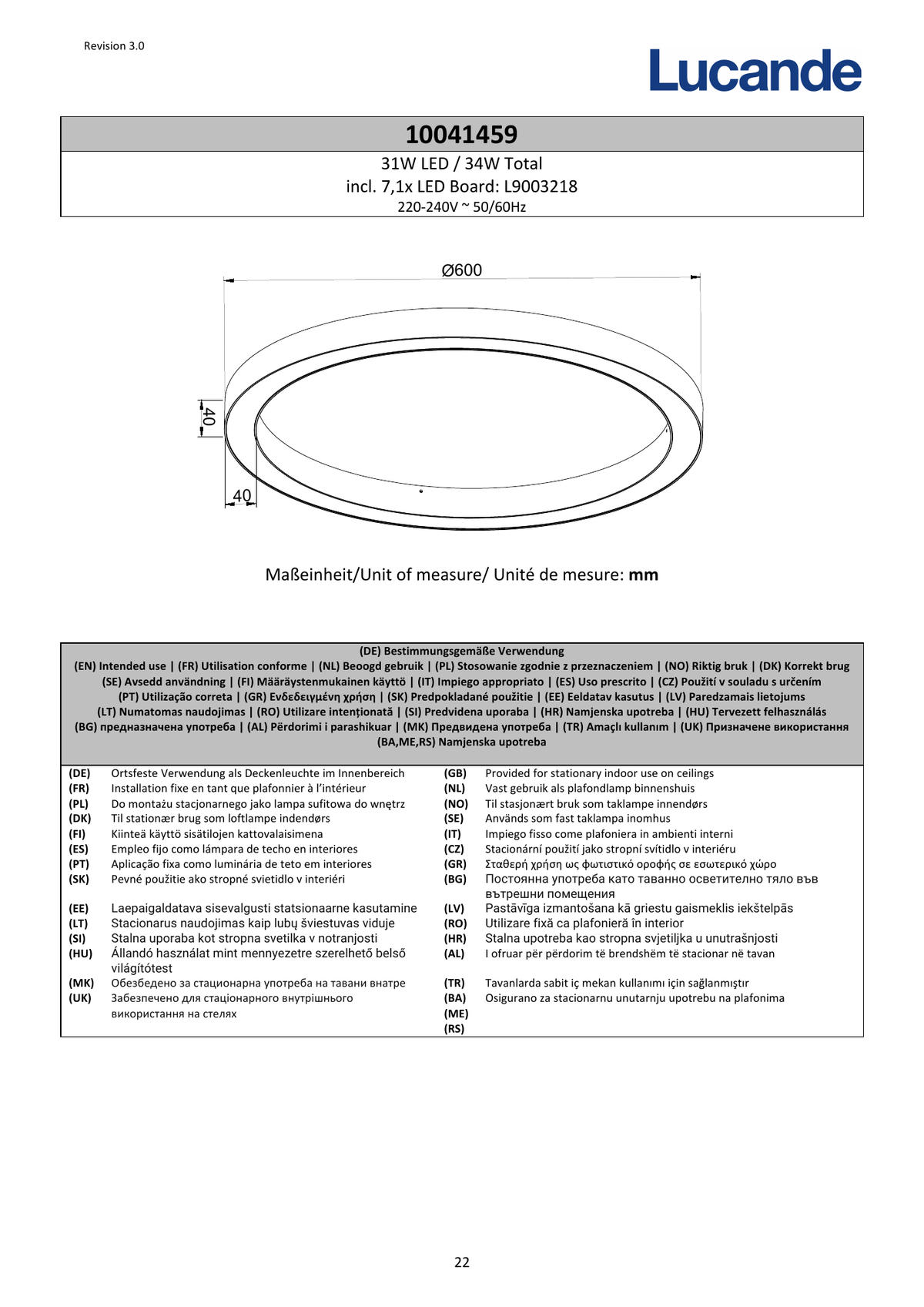 Page 1 du guide d’installation