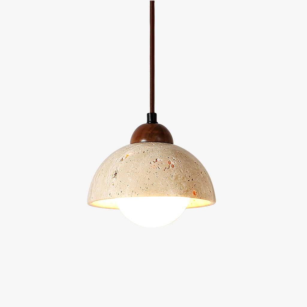 Suspension moderne Behr en Travertin jaune