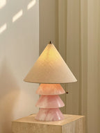 Lampe à poser moderne Olaus en Onyx Rose Jade