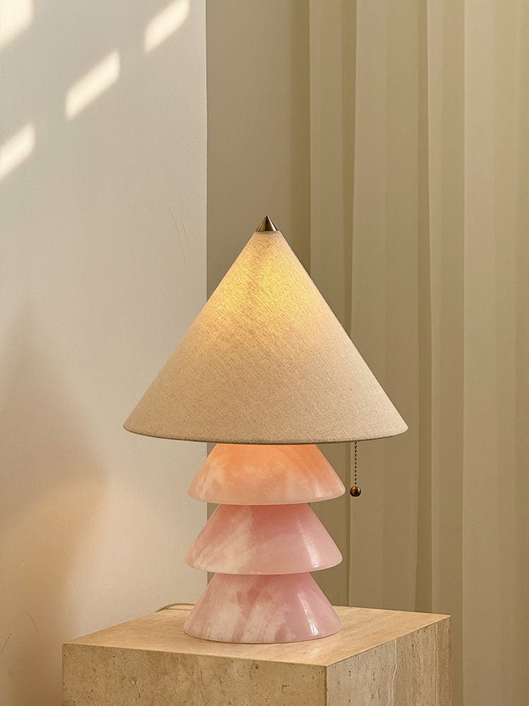 Lampe à poser moderne Olaus en Onyx, Jade Vert