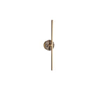 Applique murale moderne Brady en pierre, Albâtre Marron marbre et doré