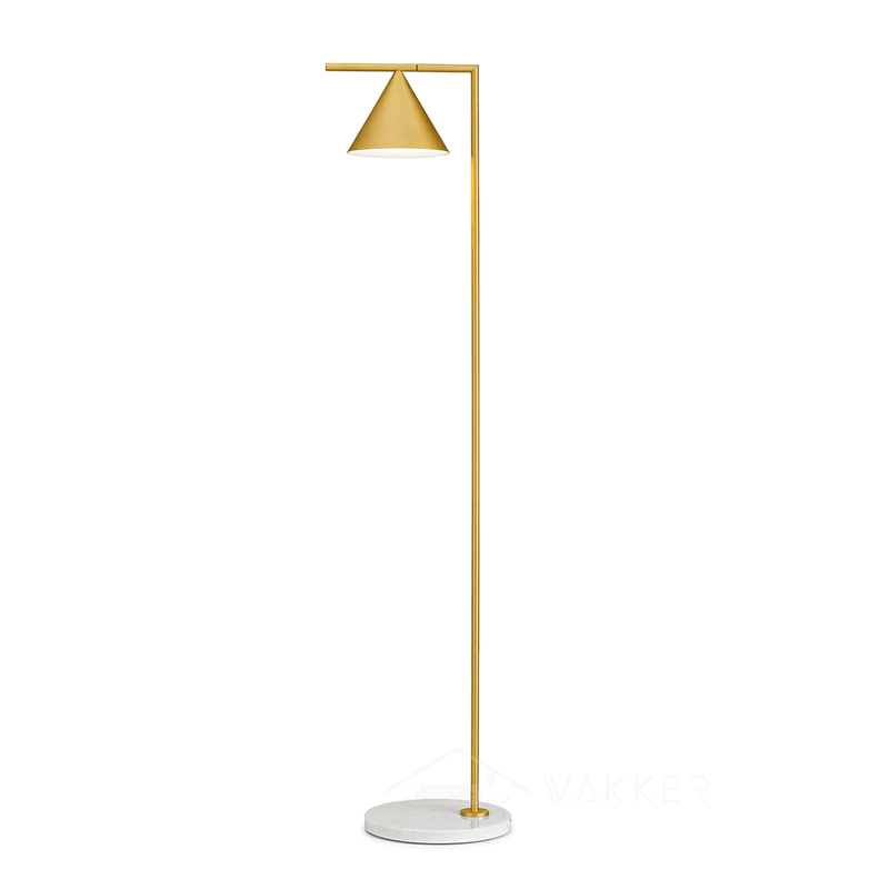 Lampadaire moderne Tuomas en Marbre Cuivre