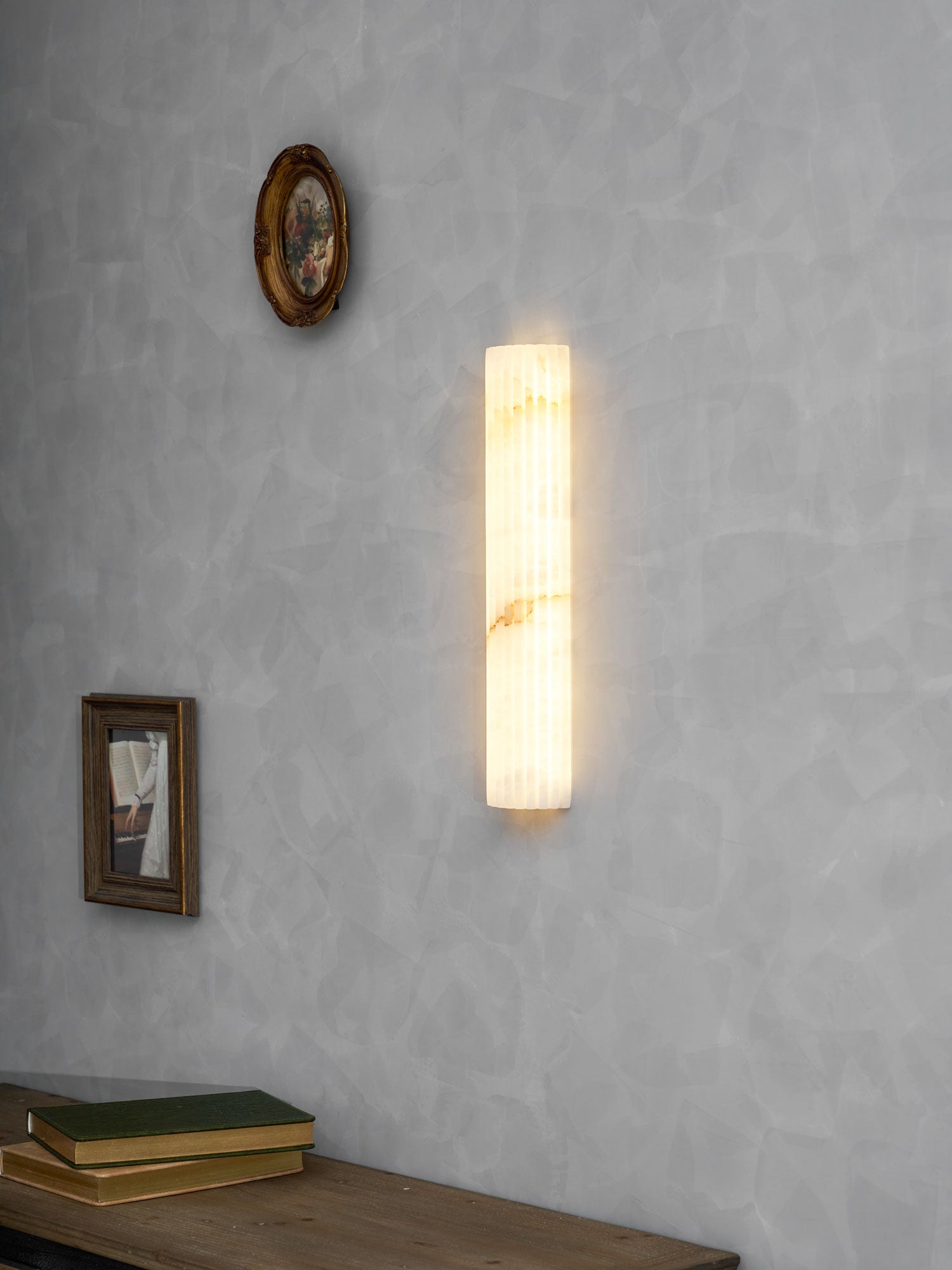 Applique murale moderne Sty en Albâtre Blanc