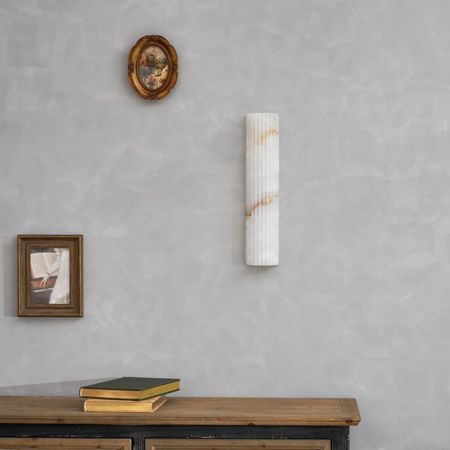 Applique murale moderne Sty en Albâtre Blanc