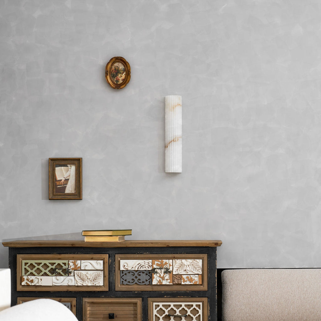 Applique murale moderne Sty en Albâtre Blanc