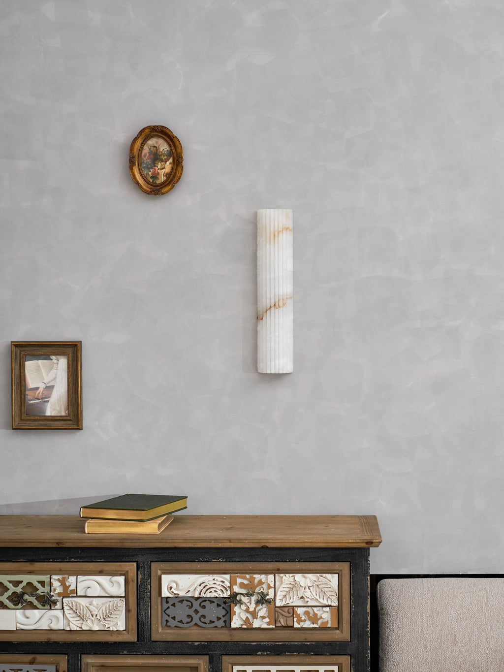 Applique murale moderne Sty en Albâtre Blanc