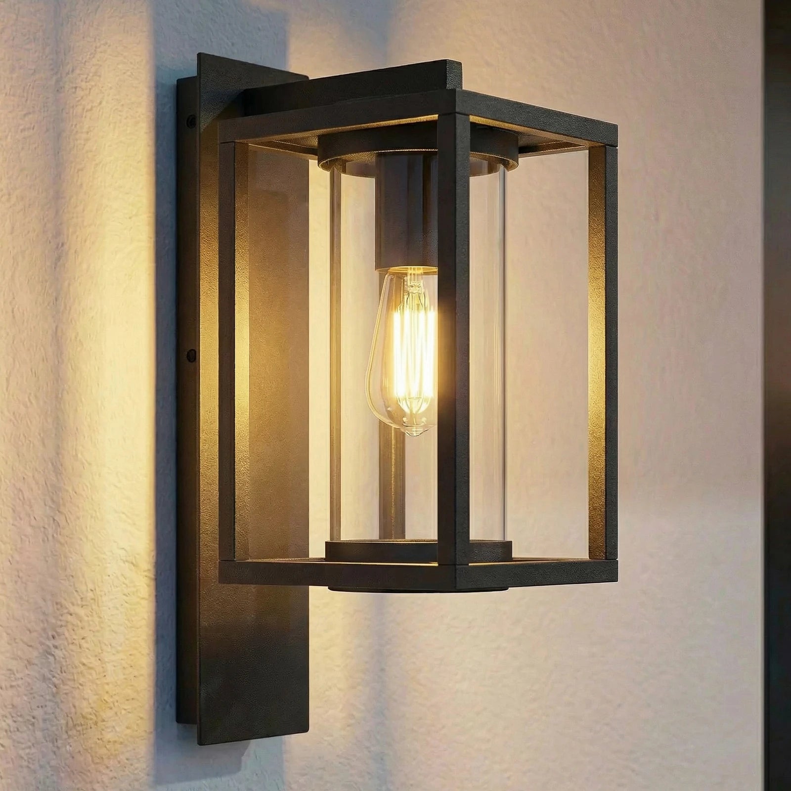 Applique Extérieur Anthracite & Verre