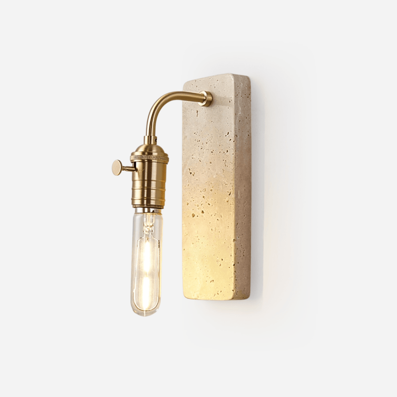Applique murale moderne Arrow en pierre, Travertin