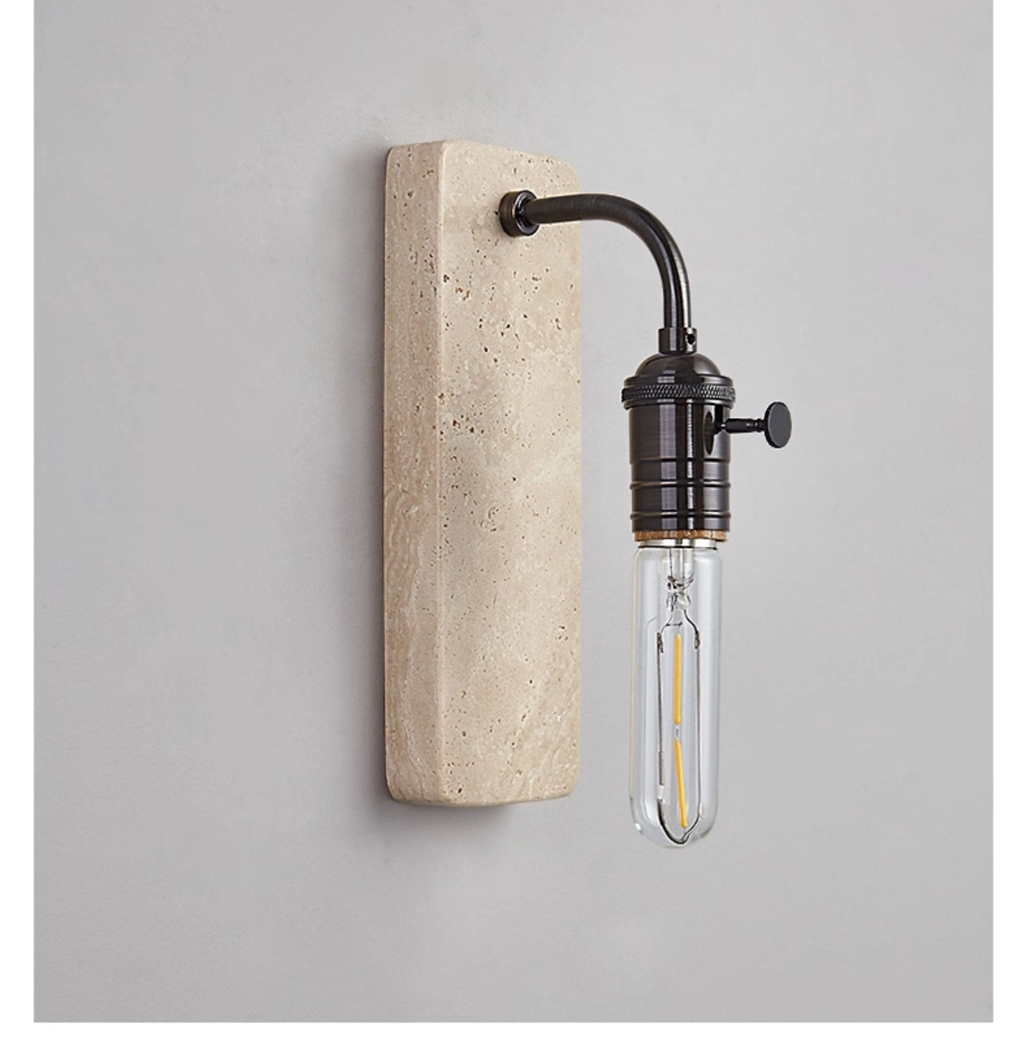 Applique murale moderne Arrow en pierre, Travertin