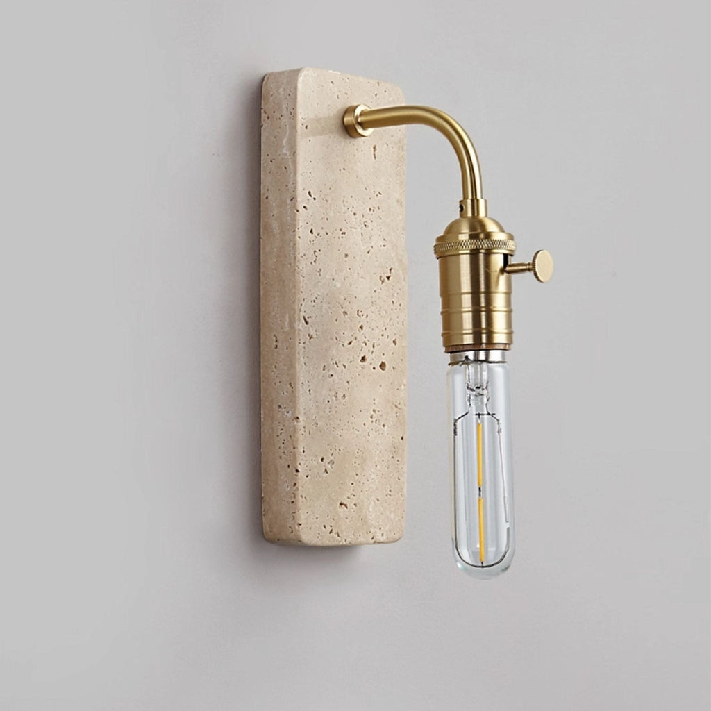Applique murale moderne Arrow en pierre, Travertin