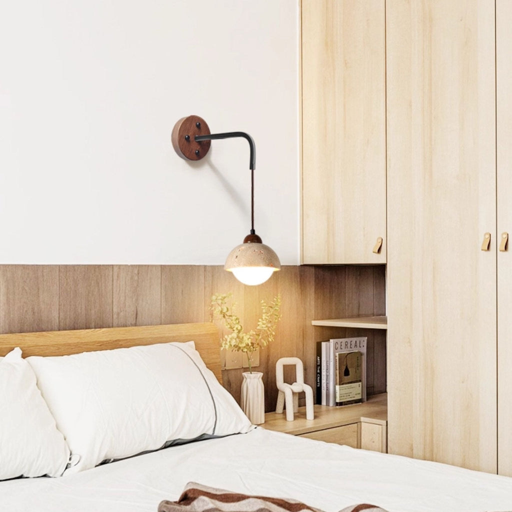 Applique murale moderne Stol en Métal Bois