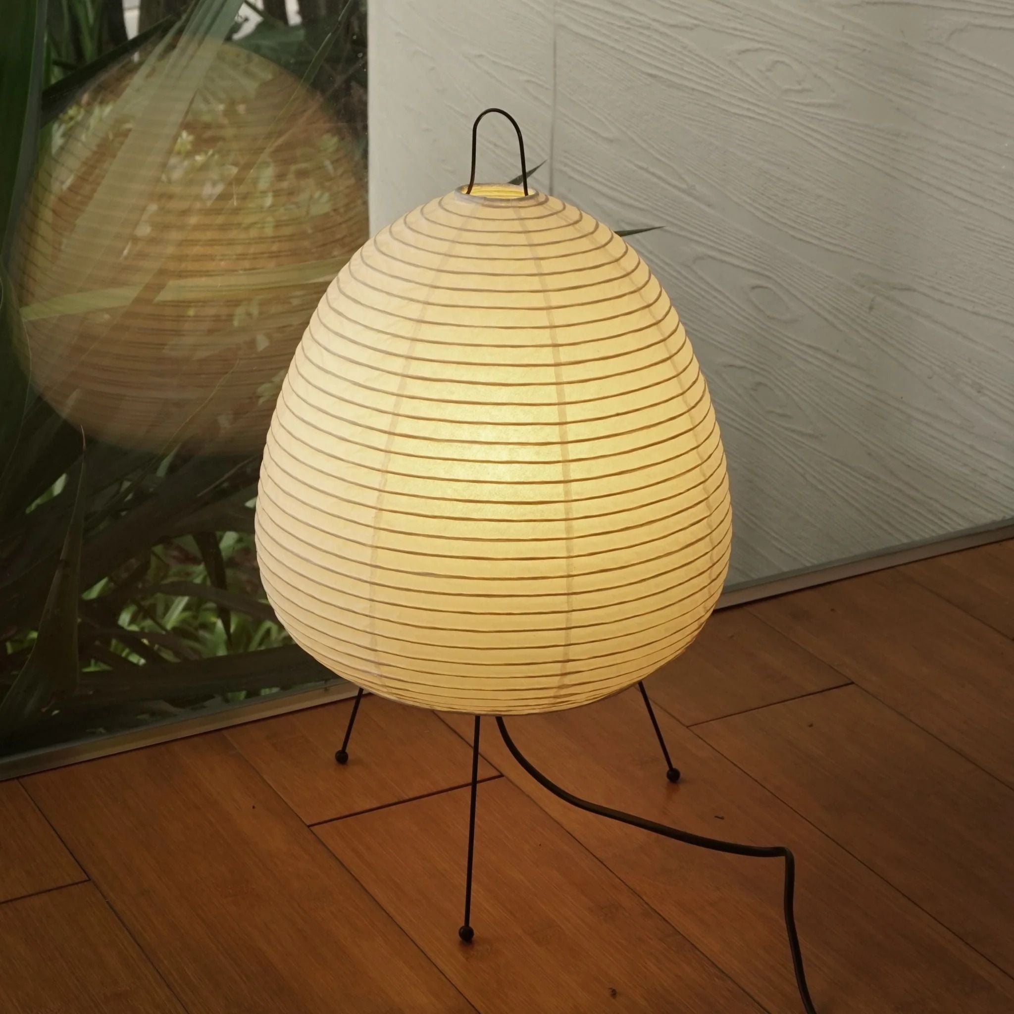 Lampe à poser moderne Fleming en papier Blanc