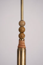 Suspension moderne Grant en Laiton ancien et blanc marbre