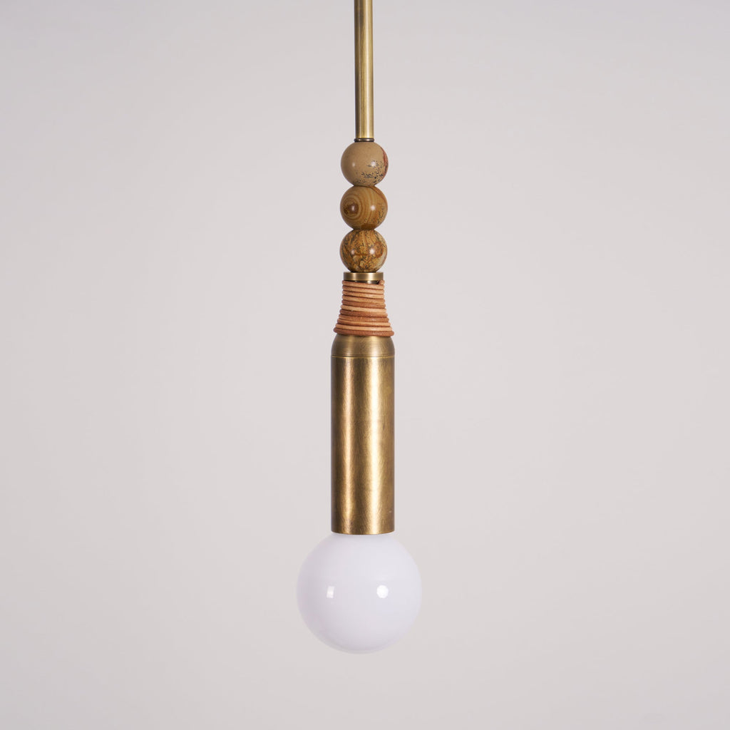 Suspension moderne Grant en Marbre marron jaspe paysage