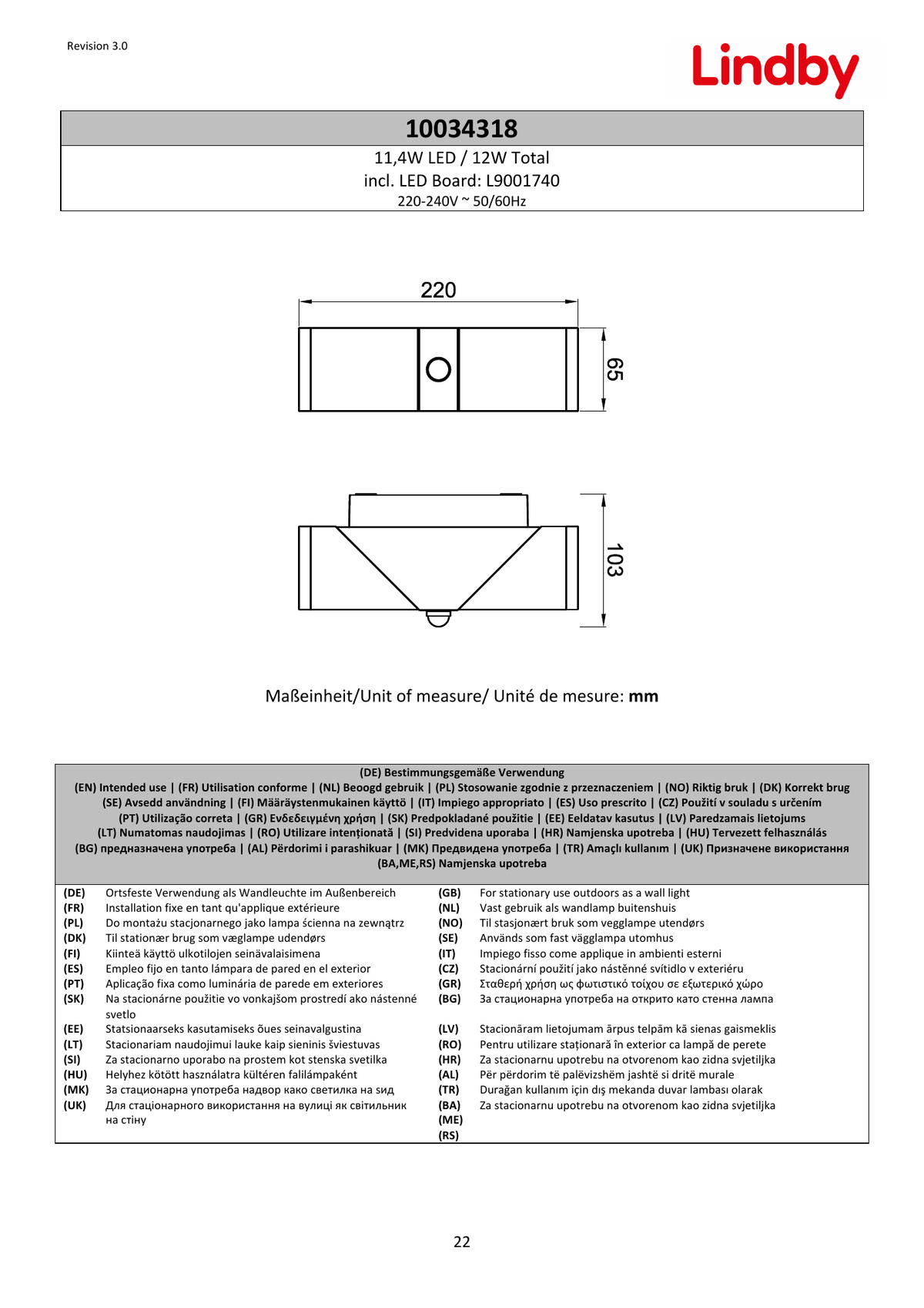 Page 1 du guide d’installation