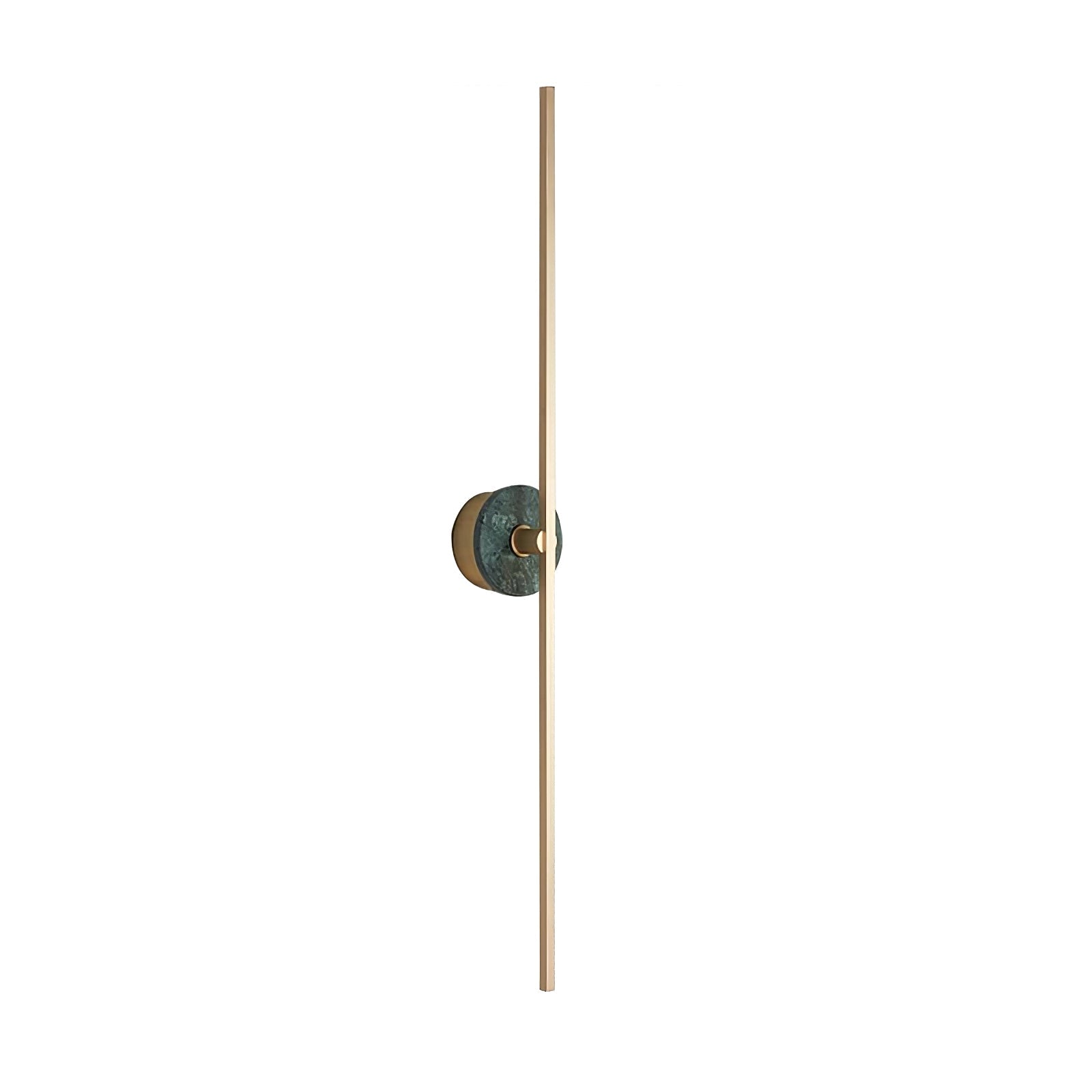 Applique murale moderne Brady en pierre, Albâtre Vert marbre et doré