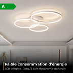 Plafonnier LED Design Triple Anneau