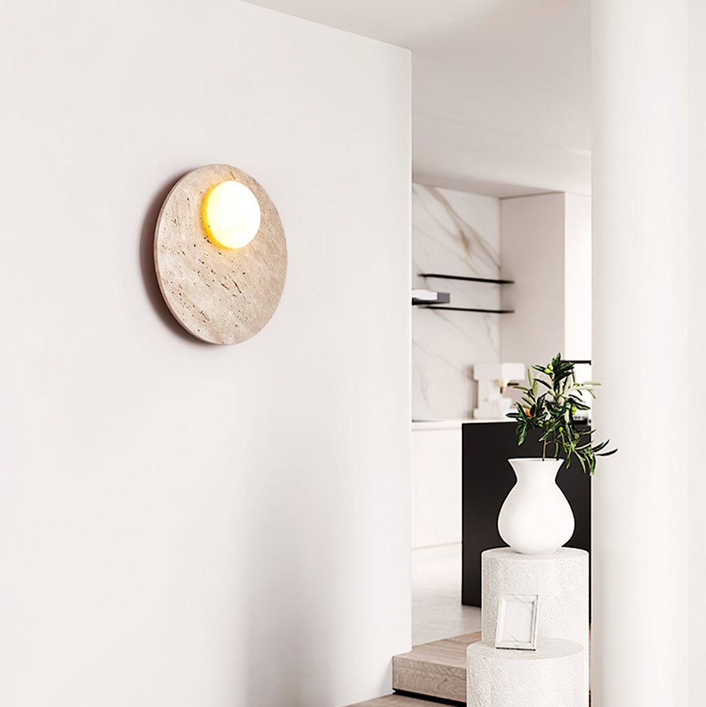 Applique murale moderne Laud en Travertin jaune