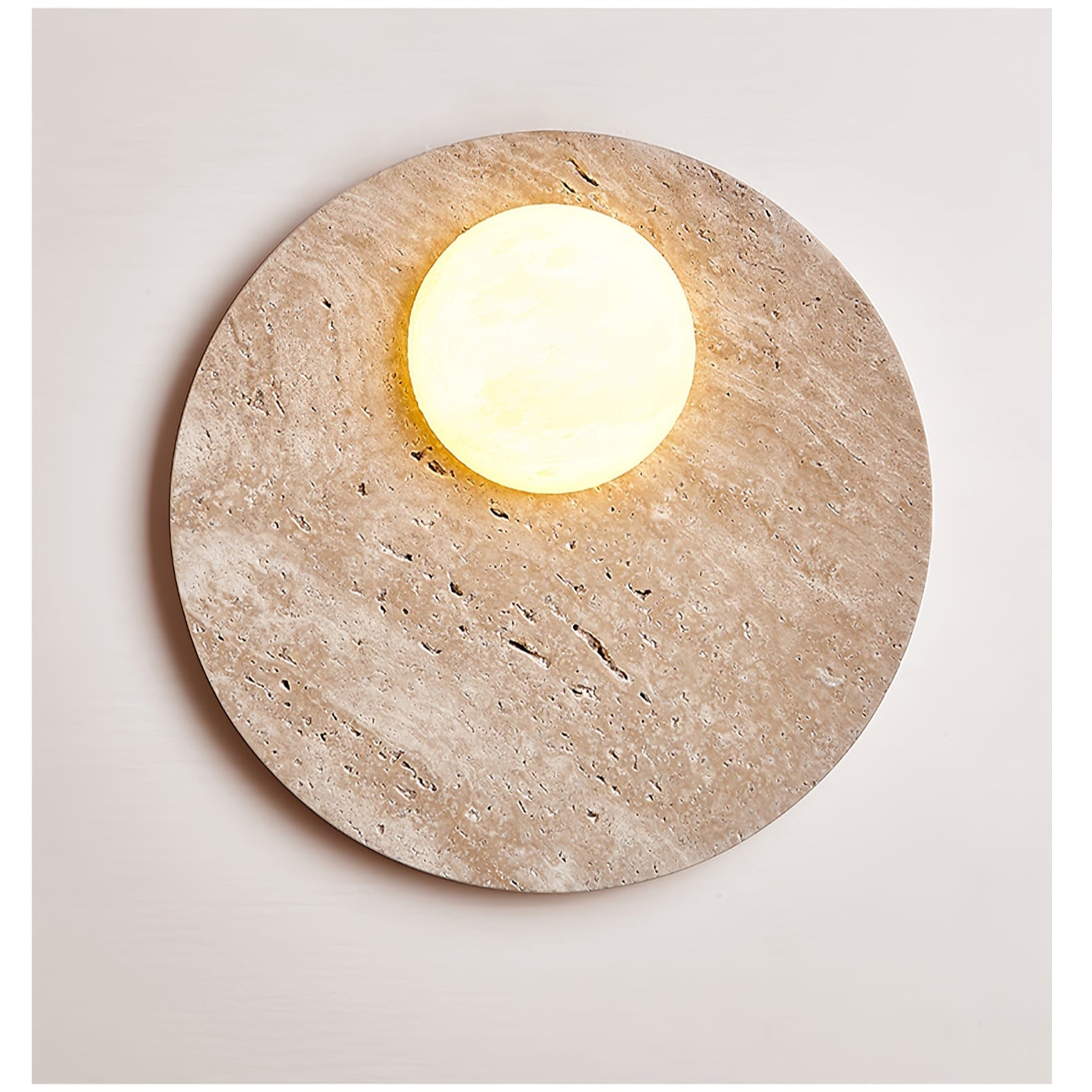 Applique murale moderne Laud en Travertin jaune