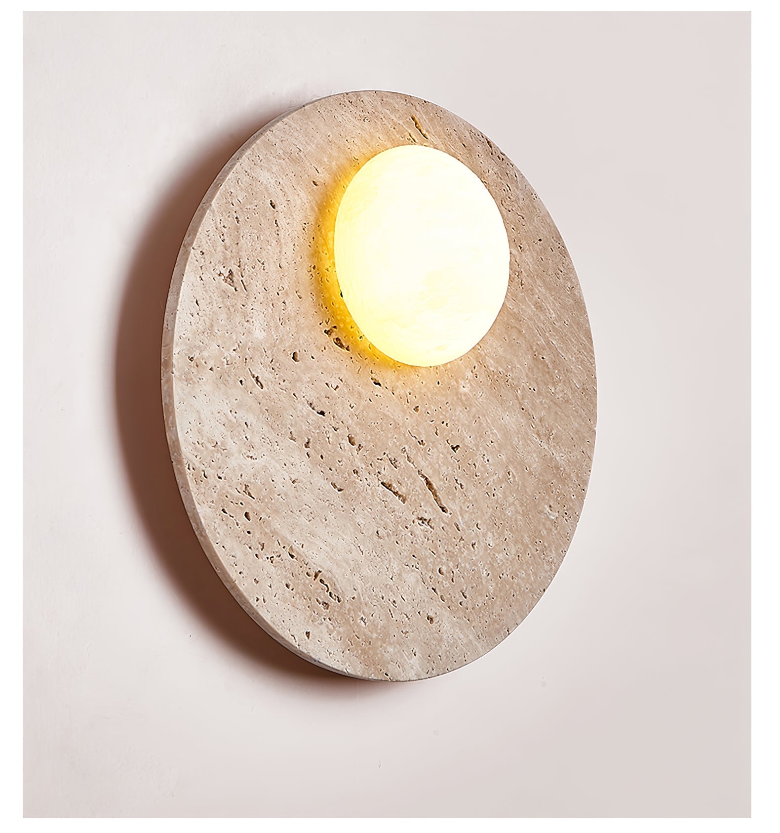 Applique murale moderne Laud en Travertin jaune