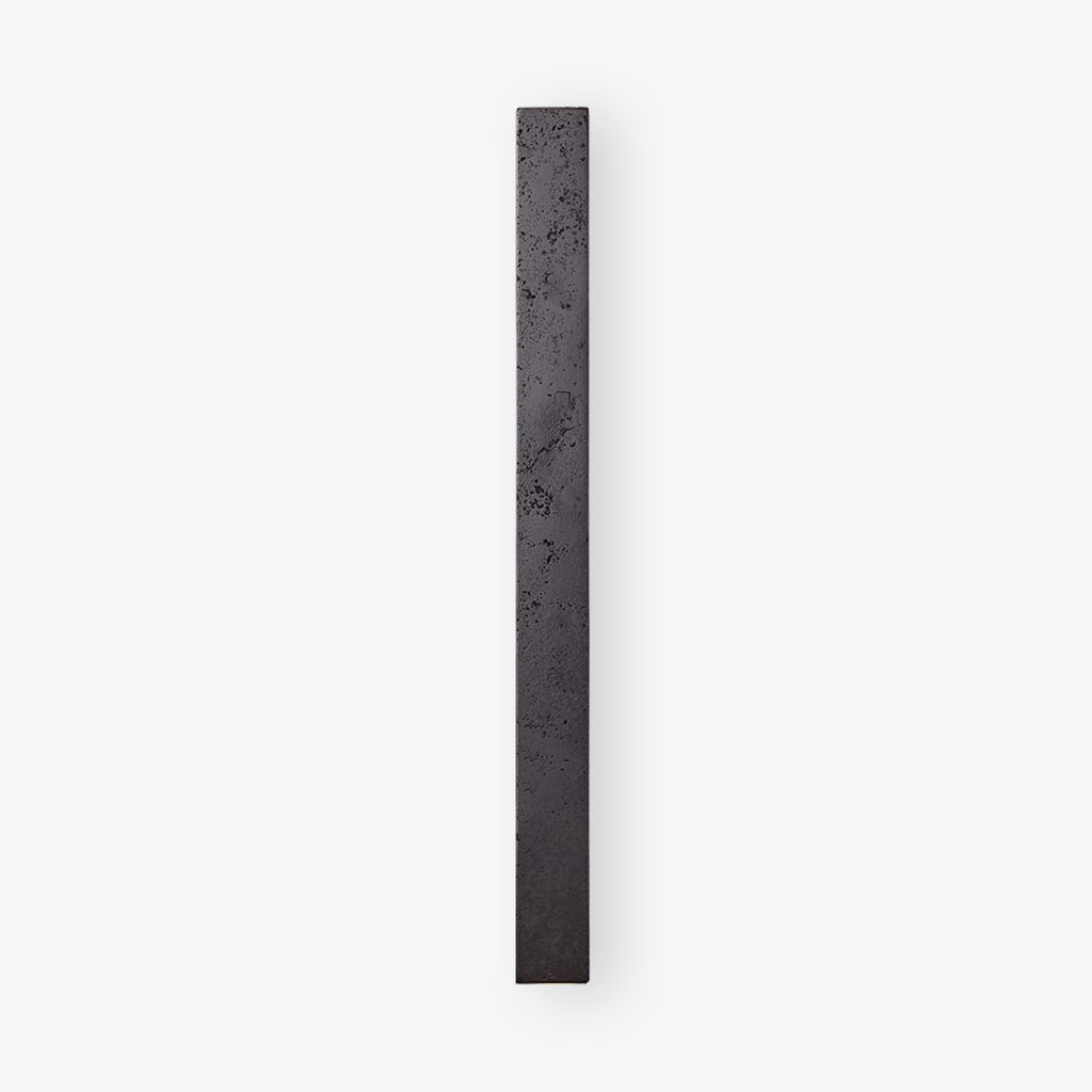 Applique murale moderne Fielding en pierre Noir travertin