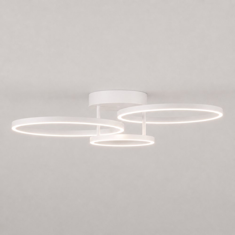 Plafonnier LED Design Triple Anneau