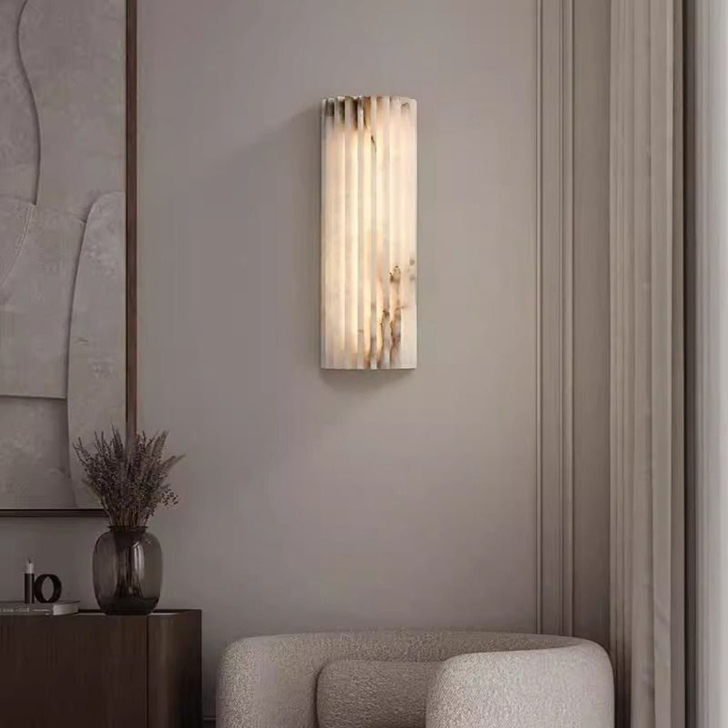 Applique murale moderne Sty en Albâtre Blanc