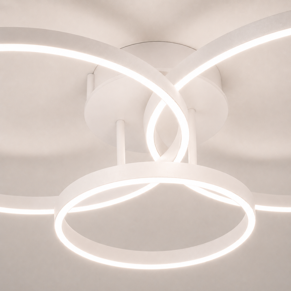 Plafonnier LED Design Triple Anneau