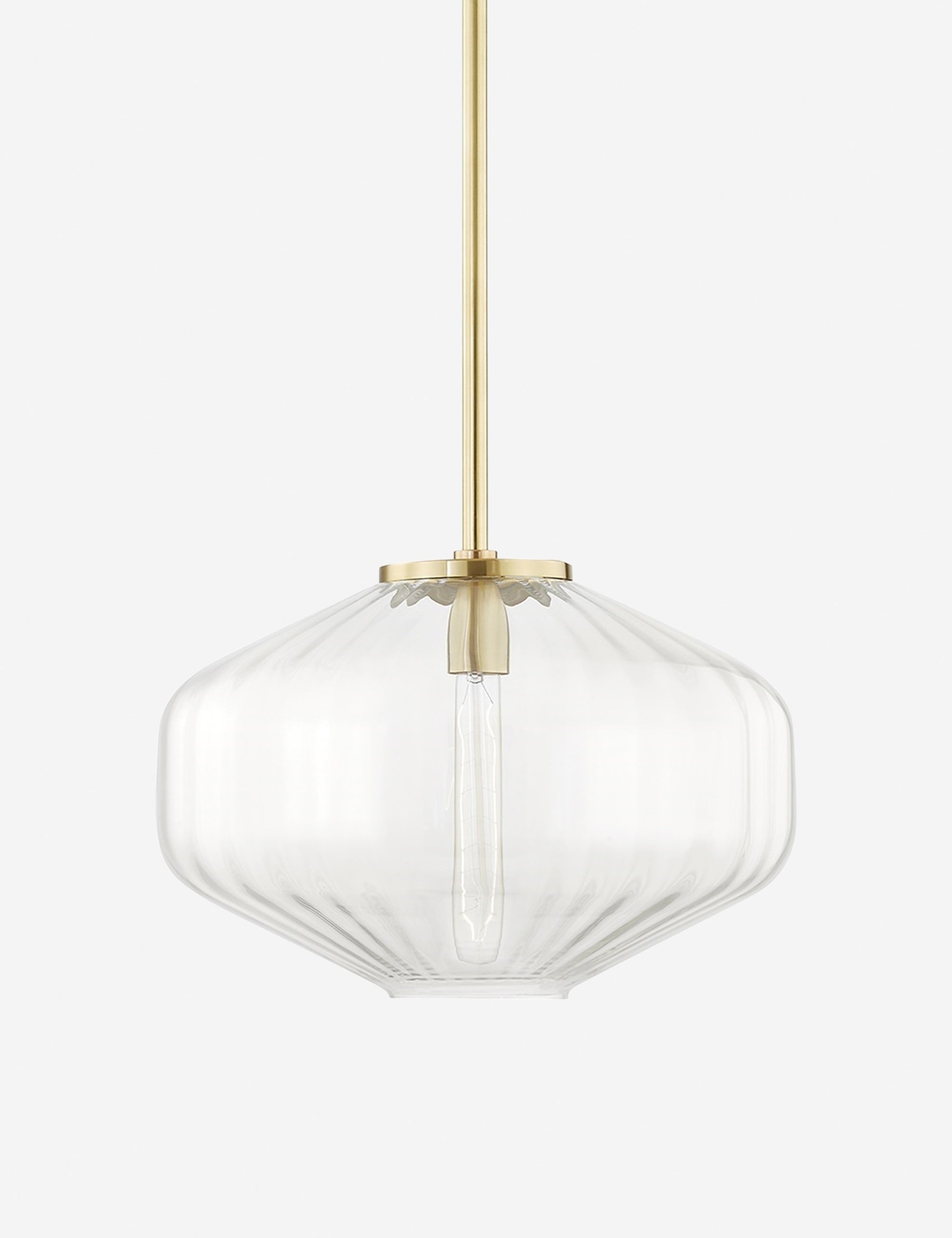 Suspension contemporain Powell en laiton ancien - Laiton ancien