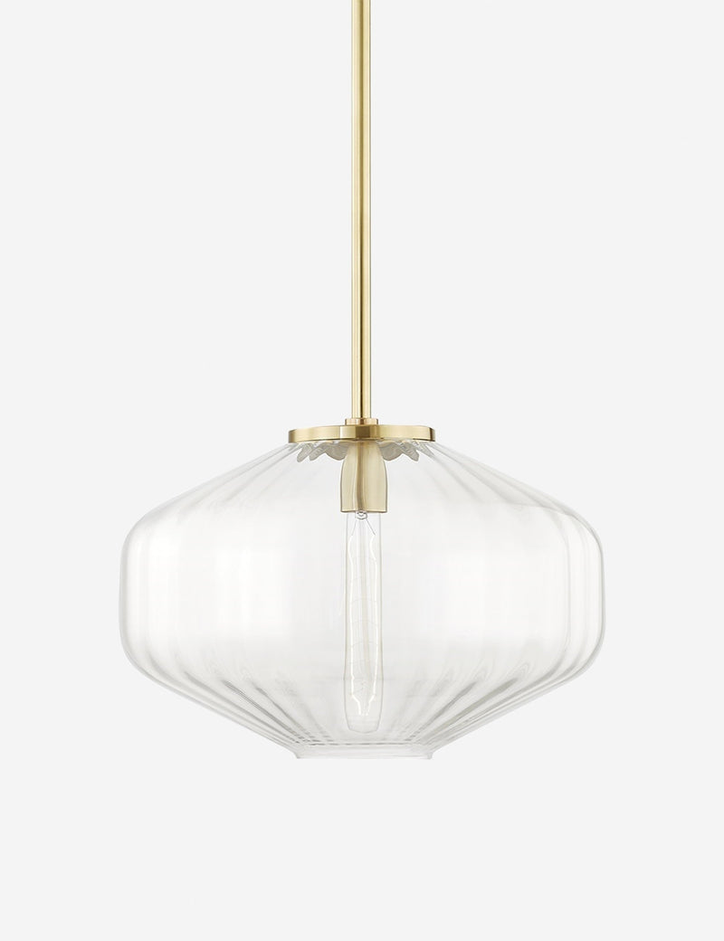Suspension contemporain Powell en laiton ancien - Laiton ancien