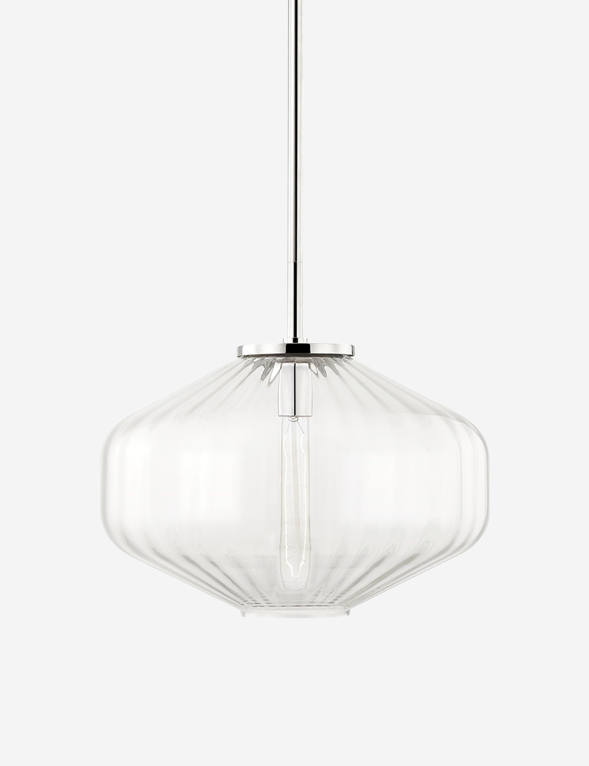 Suspension contemporain Powell en nickel poli - Nickel poli