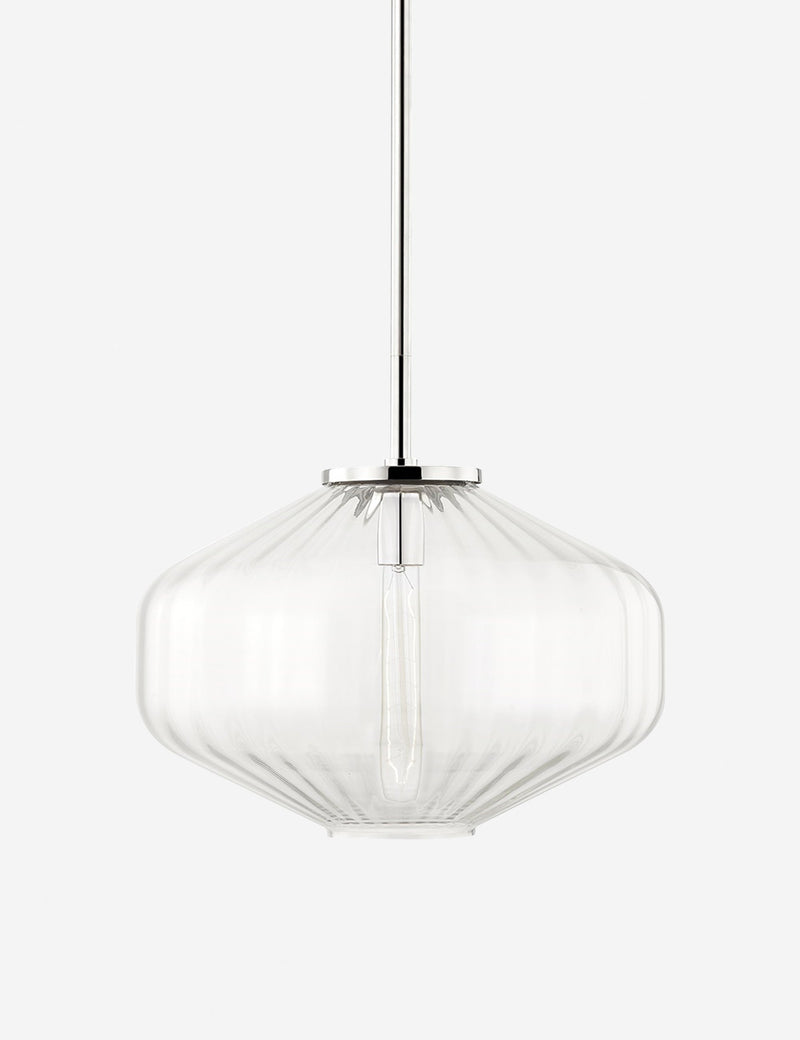 Suspension contemporain Powell en nickel poli - Nickel poli