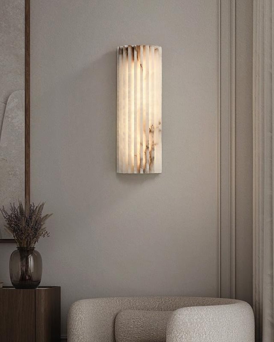 Applique murale moderne Sty en Albâtre Blanc