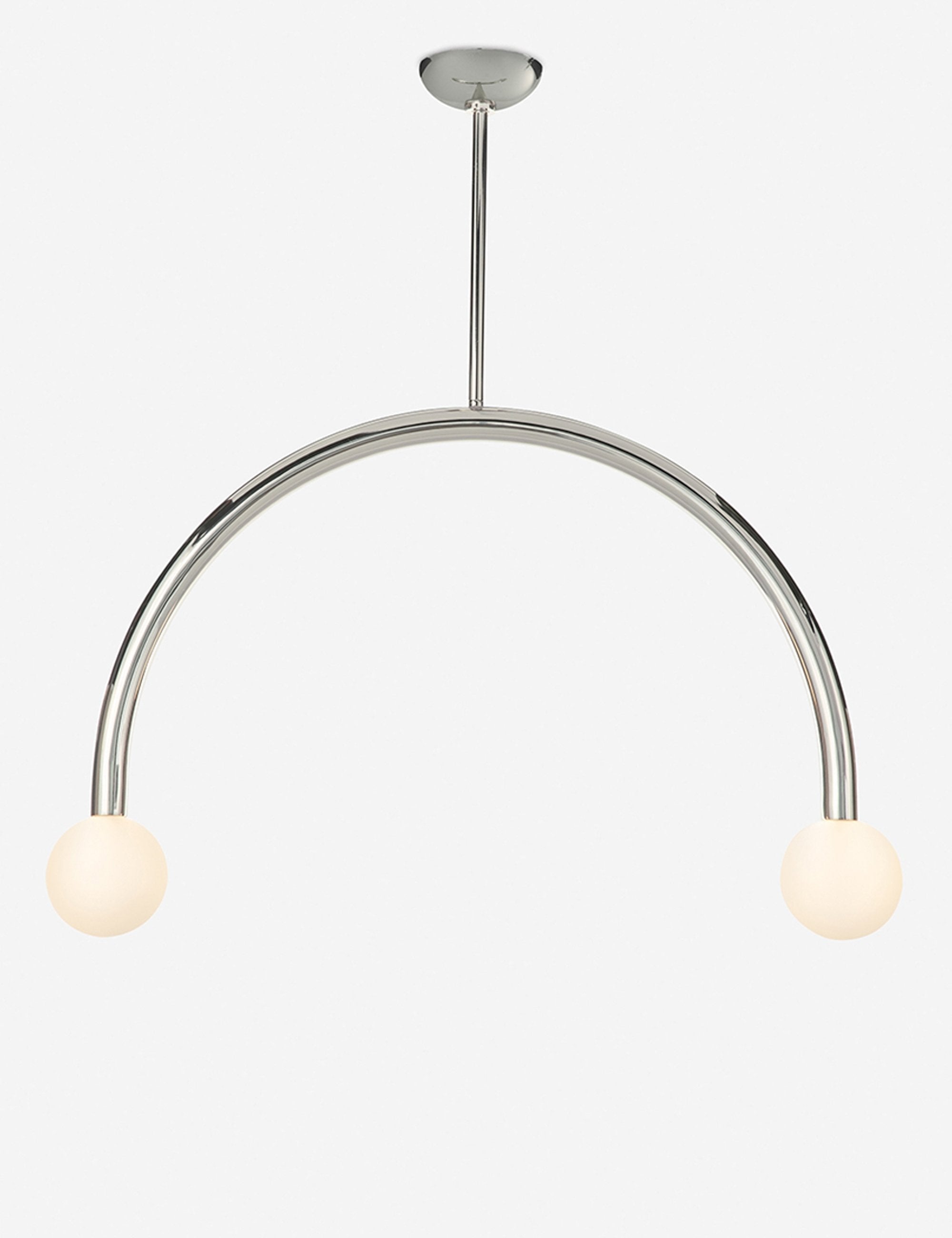 Suspension moderne Wold en nickel poli - Nickel poli