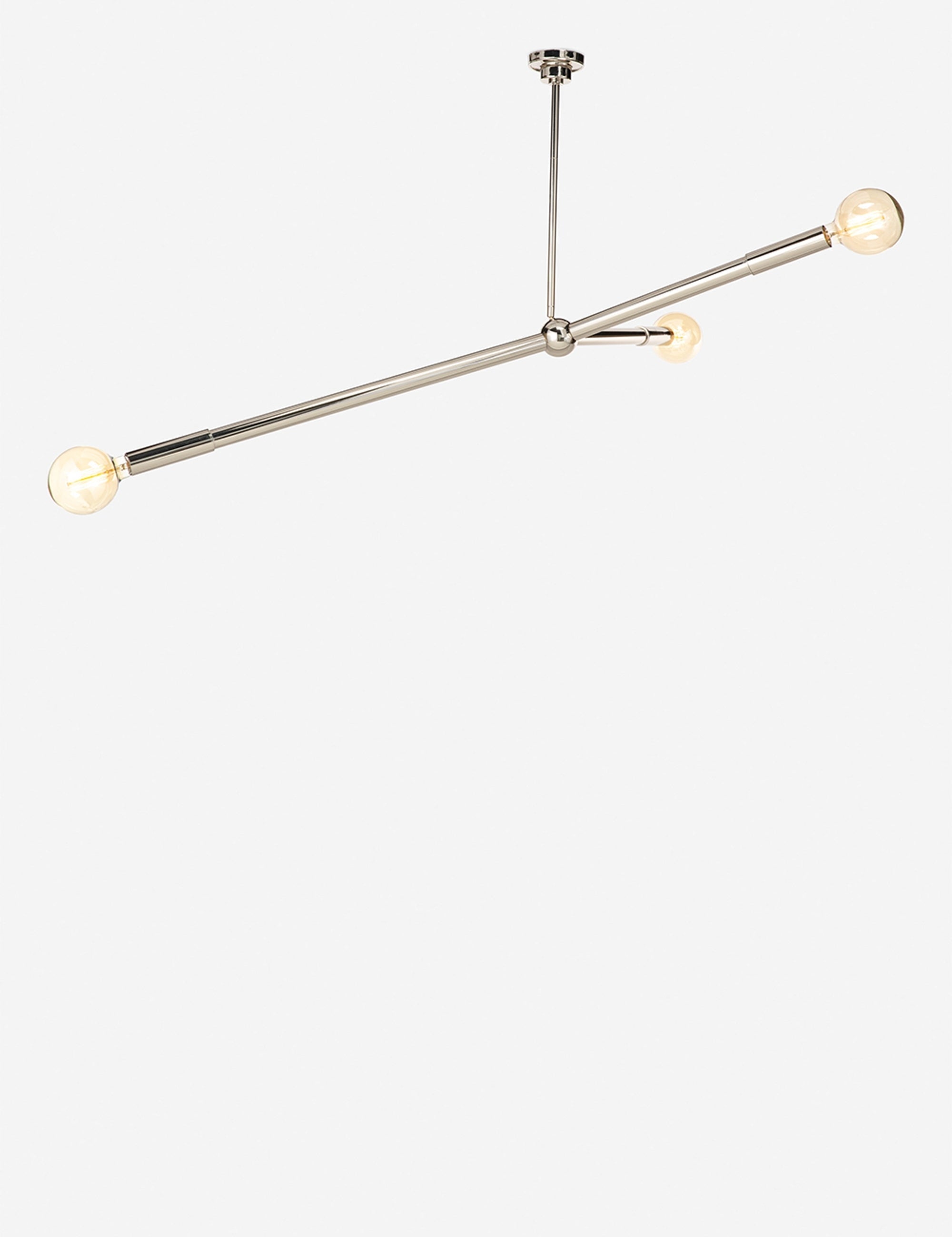 Lustre minimaliste Lane en nickel poli - Nickel poli