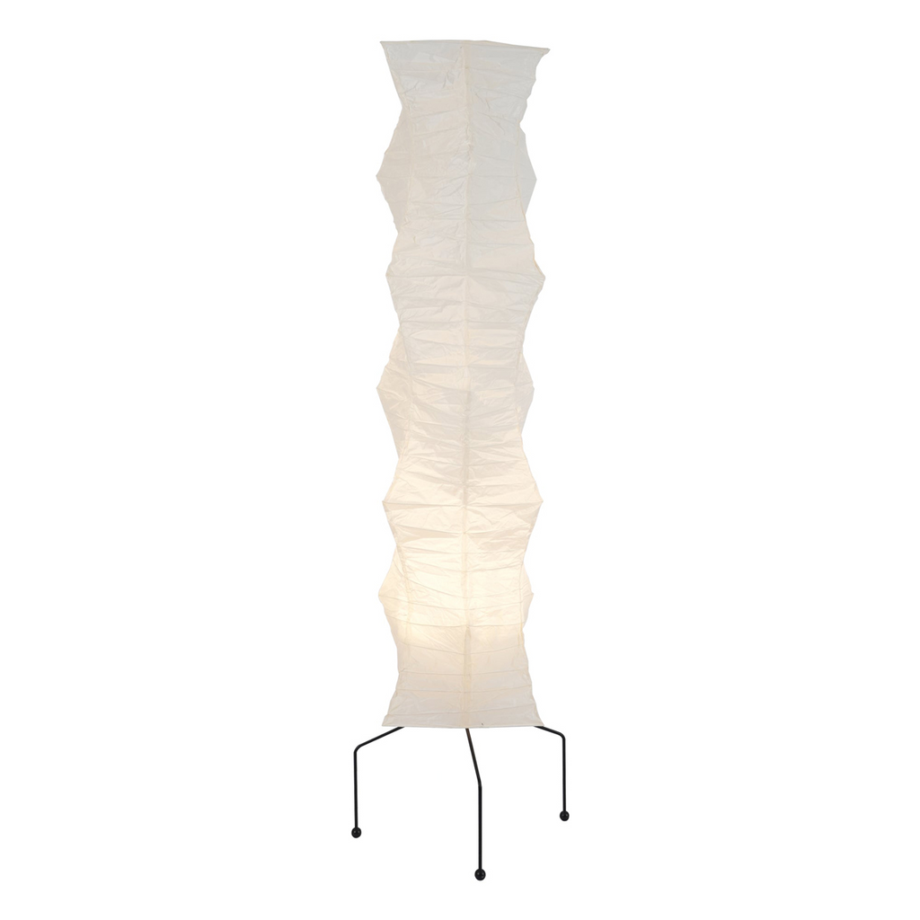 Lampadaire moderne Cyril en papier Blanc