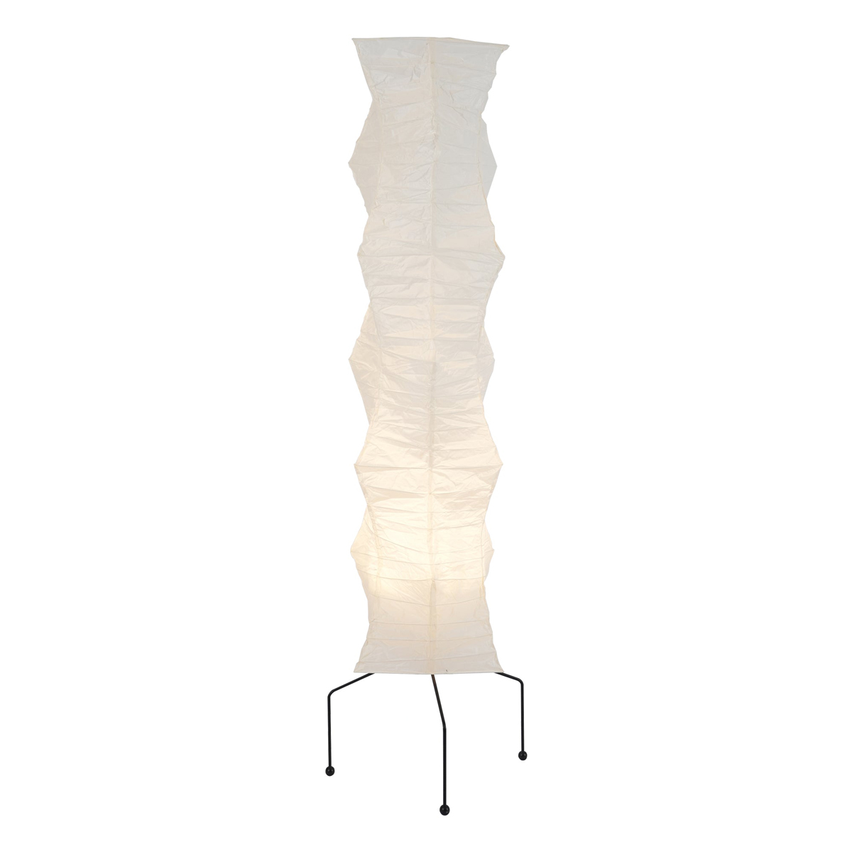 Lampadaire moderne Cyril en papier Blanc