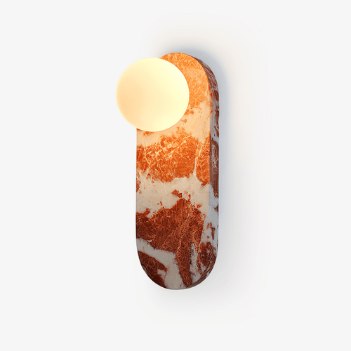 Applique murale moderne Aran en Marbre, Verre Noir