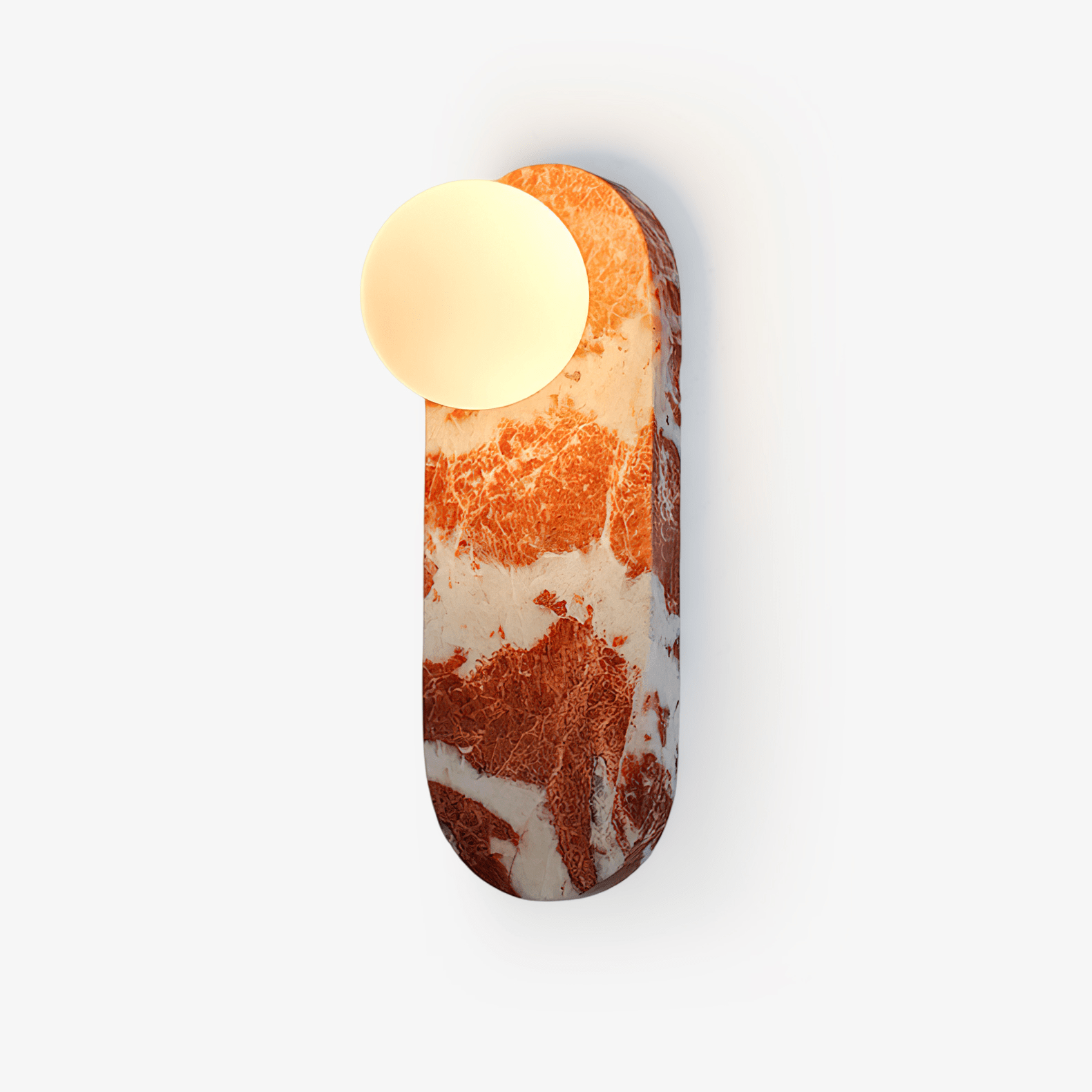 Applique murale moderne Aran en Marbre, Verre Marron