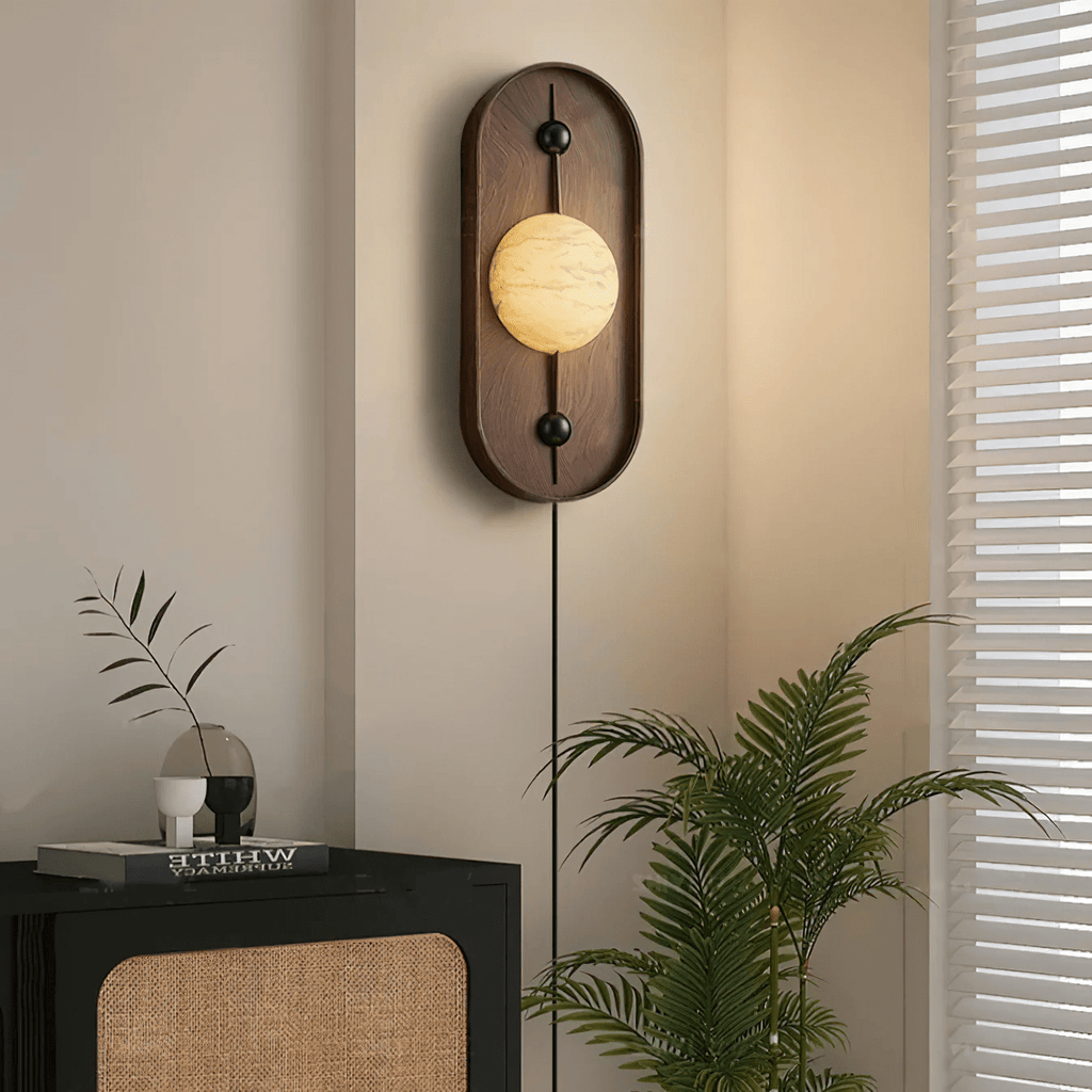 Applique murale moderne Aleksi en Albâtre