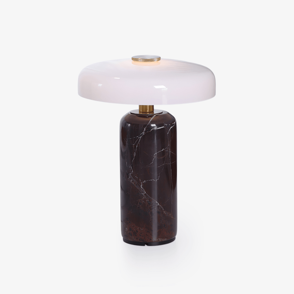 Lampe à poser moderne Fridrek en Marbre Blanc