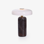 Lampe à poser moderne Fridrek en Marbre Foncé rouge