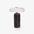 Lampe à poser moderne Fridrek en Marbre Foncé rouge