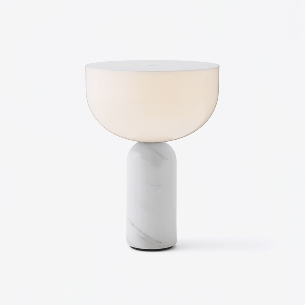 Lampe à poser moderne Lewin en Marbre Foncé rouge
