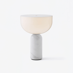 Lampe à poser moderne Lewin en Marbre Blanc