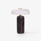 Lampe à poser moderne Fridrek en Marbre Foncé rouge