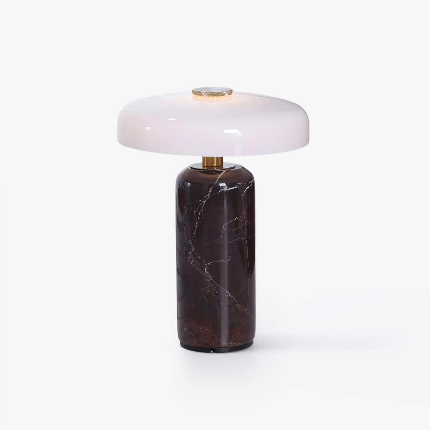 Lampe à poser moderne Fridrek en Marbre Foncé rouge