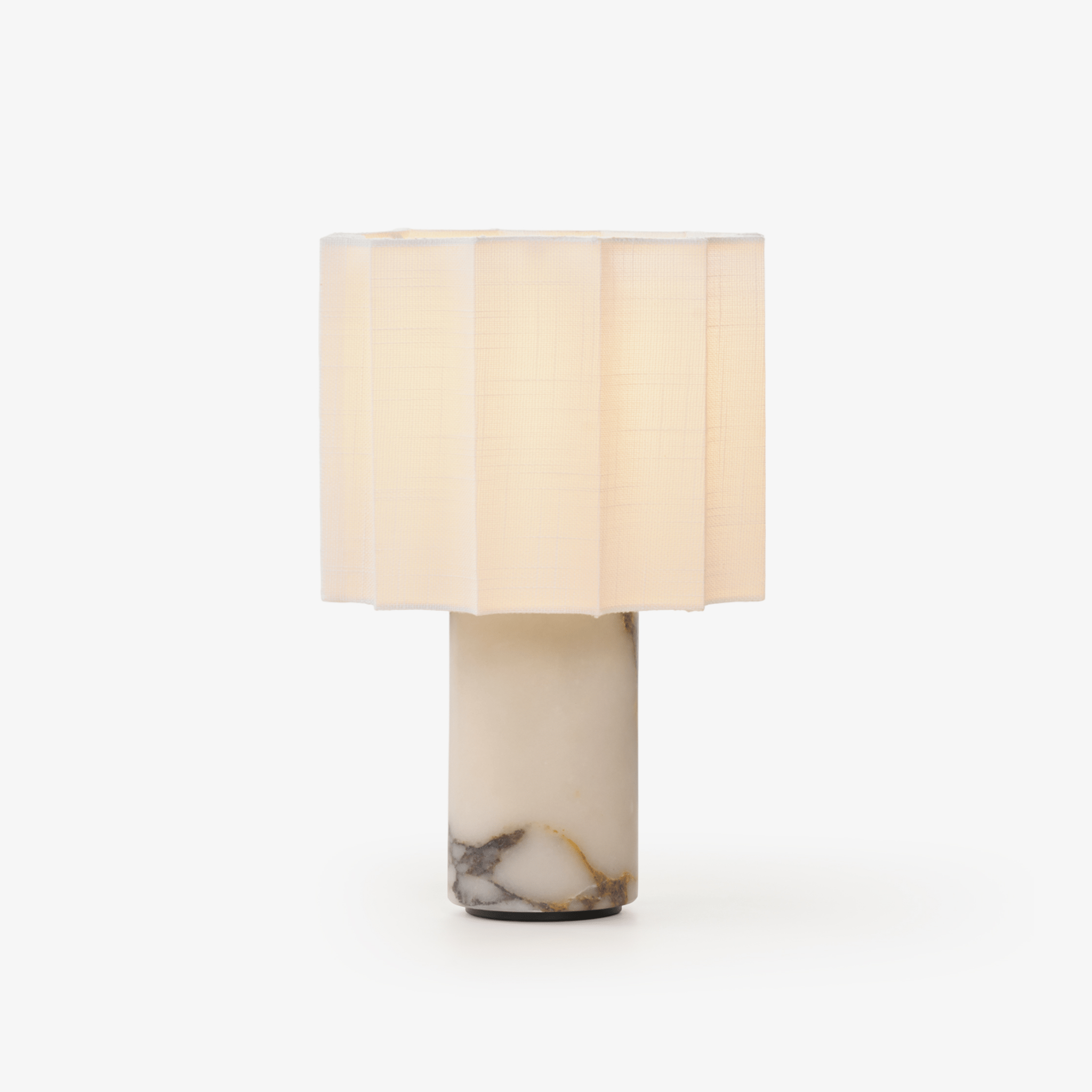 Lampe à poser moderne Evan en Marbre Noir et blanc
